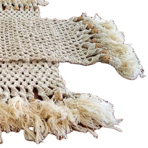 แผ่นรองจานแบบงานถักสีขาว,แผ่นรองจานที่มีราคาถูกมากดีไซน์เป็นเอกลักษณ์งานแฮนด์เมด - Product Image 1