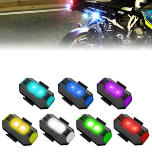 Luz led estroboscópica para capacete de moto, luz noturna, luzes led estroboscópicas