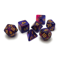 Dés de jeu de rôle polyédriques en résine scintillante personnalisés Dnd 16 mm