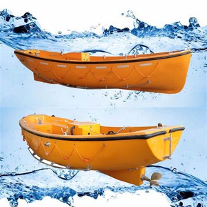 Bateau traditionnel sans toit pour 16 personnes, en fibre de verre, pour les situations d'urgence en cas de crue, bateau de sauvetage - Product Image 3