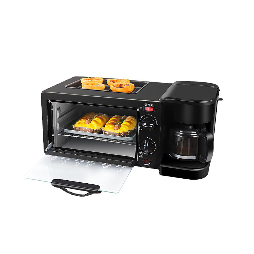 3 In 1 Rumah Multi-Fungsi 3-In-1 Sarapan Mesin Oven Pemanggang Roti Kopi Rumah Sarapan Membuat Mesin