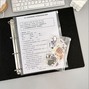 Pochettes A4/A5/A6/A7 avec fermeture éclair Pochettes en <span class=keywords><strong>plastique</strong></span> Sacs à feuilles mobiles Sac étanche en PVC pour classement de documents - Product Image 4