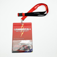 Conception personnalisée d'usine en plastique PVC Événement de travail Presse Insigne Carte d'identité Manchon en plastique Ticket Pouch Holder
