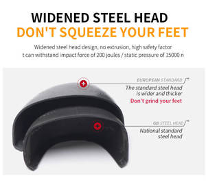 Dian Sen OEM stivali da lavoro da uomo personalizzati stivali di sicurezza con punta in acciaio LBX-631 scarpe da lavoro leggere impermeabili in pelle di mucca - Product Image 4