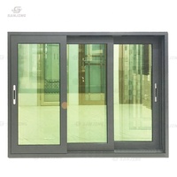 Fenêtre coulissante au design minimaliste pour maison, fenêtre coulissante en aluminium pour balcon