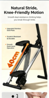 Appareil de marche sur les escaliers pliable avec résistance réglable par ressort, stepper compact pour la maison pour un entraînement cardio complet du corps