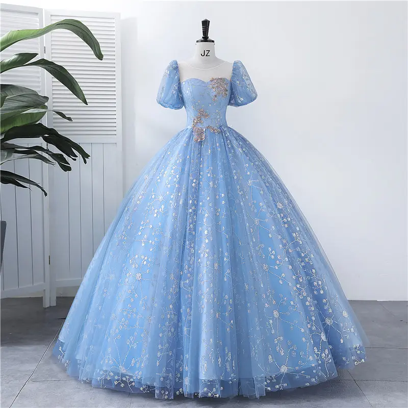 2022 new wedding dress performance vocal beauty solo banquet piano performance annual meeting tutu skirt