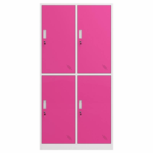 Armario de Almacenamiento de Acero de 4 Puertas, Armario Metálico Comercial para Ropa, <span class=keywords><strong>Armarios</strong></span> Resistentes para Personal de Oficina, Gimnasio, Escuela, con Cerradura de Combinación - Product Image 6