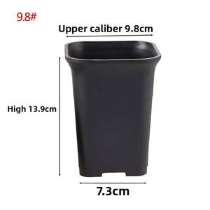 <span class=keywords><strong>Pot</strong></span> carré en plastique pour bonsaï, style japonais, taille haute, épaissi, respirant, pour semis de succulentes, conteneur de pépinière en gros - Product Image 6