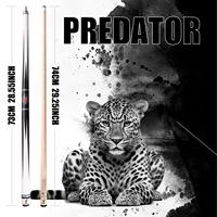 PREOAIDR 3142 Queue de billard T905 Bâton en érable 12.5/11.8/10.8mm Pointe PREDATOR Uniloc Joint Queue de billard