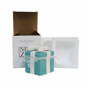 Custom Mini Handmade Luxury <strong>Ceramic</strong> Ring Holder Trinket <strong>Jewelry</strong> Storage <strong>Box</strong> for Wedding - Product Image 6