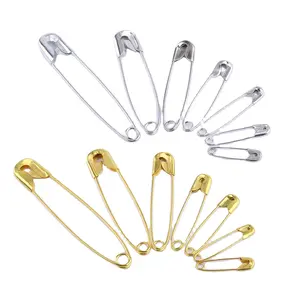 Custom Factory Supply Garment Accessories Clothes Tag Crimped Pin for Clothes Packing Stainless Steel Safety Sewing Pins