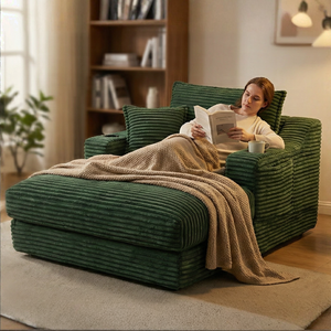 Sofá Modular Moderno Reclinable <span class=keywords><strong>de</strong></span> Piso, <span class=keywords><strong>de</strong></span> Una Plaza, Sin Marco, <span class=keywords><strong>de</strong></span> Espuma, Sin Madera, Comprimido al Vacío, para Apartamento y Hotel - Product Image 2