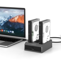 FIDECO 3 Bay ABS USB 3.0 5Gbps HDD SSD Dock 2.5 3.5 SATA IDE Clone Docking Station duplicatore di disco rigido