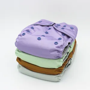 Оптовая Продажа с фабрики, удобные многоразовые подгузники для детской ткани с индивидуальным логотипом, Регулируемые моющиеся подгузники