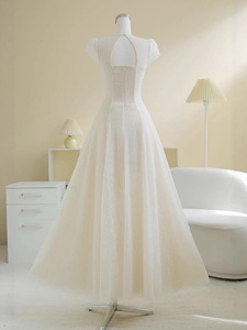 OUDINA Vestidos Casuales de Fiesta Elegantes para Mujer, de Alta Calidad, Corte A, Cuello en V, Espalda Descubierta, Estilo Swing - Product Image 3