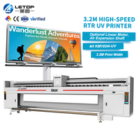 Imprimante traceur grand format UV LETOP 3200 mm Km1024I à 4 têtes pour l'industrie
