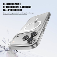 Coque de téléphone magnétique transparente N52, aimant puissant, hybride TPU PC, antichoc, protection intégrale, compatible avec iPhone 18 17 Pro Max