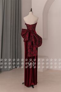 Mily mariée LDR6577 <span class=keywords><strong>Rose</strong></span> Design robes de soirée femmes droites Sexy chérie décolleté robes de soirée pour les femmes - Product Image 2