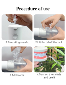 IPX7 impermeable 300ml agua Dental hilo dental eléctrico USB alimentado por batería cuidado bucal <span class=keywords><strong>irrigador</strong></span> para uso doméstico al aire libre Hotel - Product Image 4