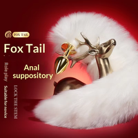 Vente flash - Ensemble de plug anal en acier inoxydable imperméable en forme de queue de renard - Jouets sexuels pour adultes - Kit de plug anal en métal