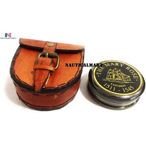 Boussole Nautique en Laiton, modèle Mary Rose London, 2,25 pouces, Portable, de Poche, Cadeau Marin avec Boîte, Cadran à Aiguilles, Randonnée - Product Image 3