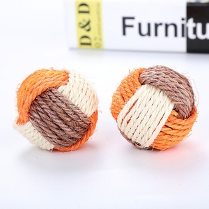Boule de sisal <span class=keywords><strong>multicolore</strong></span> pour <span class=keywords><strong>chat</strong></span> Jouets interactifs pour <span class=keywords><strong>chat</strong></span> pour l'intérieur Balle roulante pour animaux de compagnie Balles d'entraînement à gratter jouet à mâcher pour <span class=keywords><strong>chat</strong></span> - Product Image 2