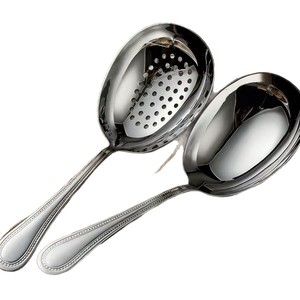 Cuchara Coladora de Acero Inoxidable 304 con Cuentas, Mango Grande, para Restaurante, Hotel, Buffet, Material de Grado Alimenticio - Product Image 5