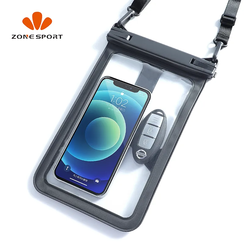 Universal 8.5 Inch Large Waterproof Cell Phone Pouch Wholesale IPX8 Water Proof Cell Phone Crossbody Bag
