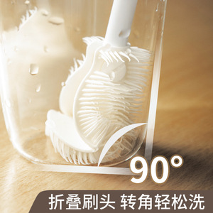 Cup Brush Long Handle Nylon Soft Bristles Kitchen Cleaning Tool For <b>Bottle</b> Kettle Water Cup - Product Image 5