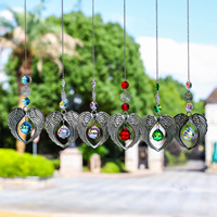 Meilleures ventes : Pendentif attrape-soleil en forme de boule avec ailes d'ange et cristaux de diamant, carillon éolien pour décoration de voiture et de maison pour Noël