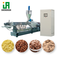 Ligne de production de céréales pour petit-déjeuner à capacité personnalisable, machine d'extrusion de flocons de maïs, machine à céréales instantanées