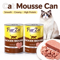 Nourriture humide sans sucre pour chat, saveur poulet, en conserve de 400g, pour chats adultes et jeunes, nourriture pour chat, nourriture humide pour chat
