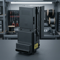 Accepteur de billets ICT PA 7 DC 12V Capacité 300-600 pièces Garantie 1 an Distributeur automatique de supermarché sans personnel Kiosque Arcade Monnayeur Noir