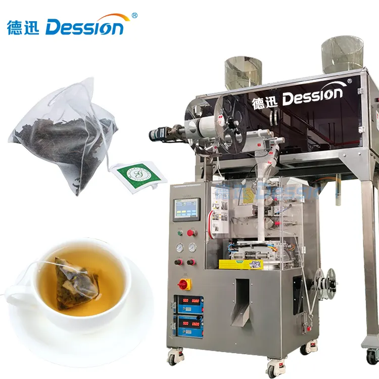 Machine d'emballage remplissante de sachet de thé d'immersion de PLA de cachetage ultrasonique Machine d'emballage de sachet de thé de fleur de fines herbes Machine à emballer de sachet de thé de pyramide d'herbes