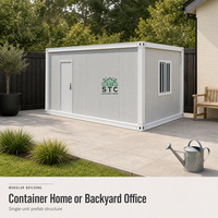 Maison conteneur modulaire de 20 pieds, structure en acier, installation facile, conteneur plat