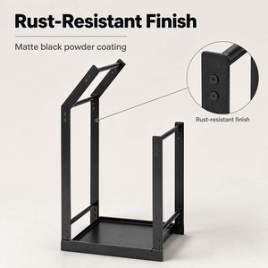 Porta Legna Moderno Skotte in Metallo Verniciato a Polvere per Interni, per Conservazione del Legname da Caminetto - Product Image 5