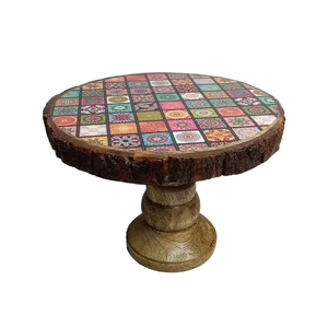 Rustic <b>Wood</b> <b>Cake</b> Stand Tall Solid Round Pedestal Birthday Wedding Dessert Cupcake Snack Display Wooden <b>Cake</b> Stand - Product Image 1