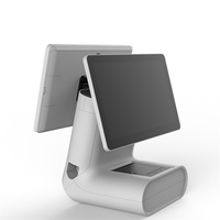 Terminal Punto de Venta WUXIN Todo en Uno de 15.6 Pulgadas con Windows y Android, Caja Registradora, Tableta con Pantalla Táctil e Impresora para Sistemas de Venta Minorista