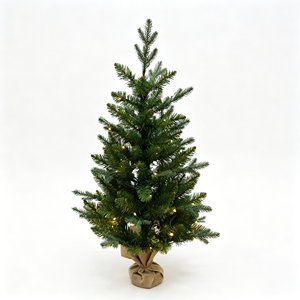 Árbol de Navidad Artificial Grande de Abeto Canadiense Preiluminado de 4 pies de National Tree Company, 100 Luces Transparentes, 230 Puntas, Incluye Soporte - Product Image 1