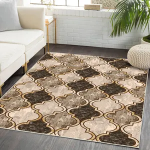 Wholesale hot selling area carpet 3d Printed Nordic Minimalist Blanket Luxury Bedroom Carpet Living Room Window Coffee Table F