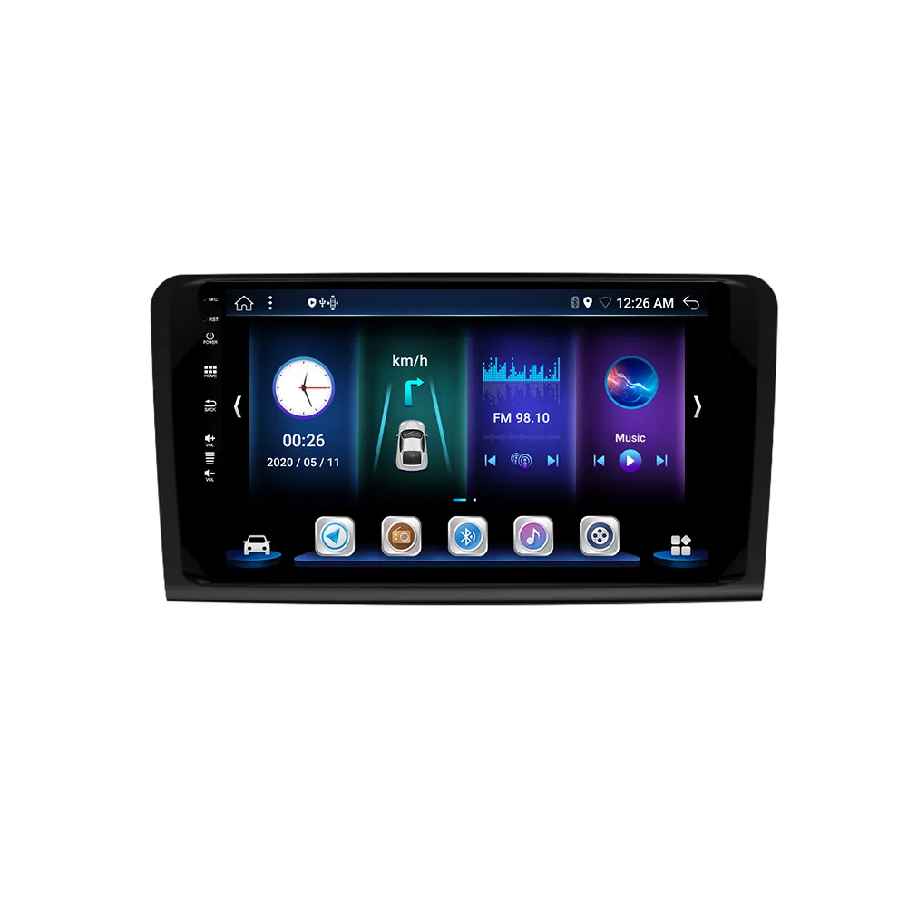 Üreticileri için toptan autoradio gps dahili 9 "araç multimedya oynatıcı Android12 harita 6 + 128G araç DVD oynatıcı oynatıcı Mercedes BENZ serisi