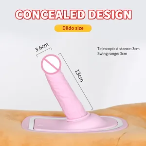Ours polaire mignon, coussin, machine à gode, poussée automatique, vibration, canon oscillant, discret, silicone, télécommande, alimentation USB - Product Image 4