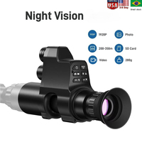 Vision nocturne numérique pour 300 m, monoculaire de vision nocturne à clipser, 1080P, prend en charge les photos et les vidéos