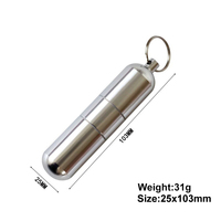 Boîte à pilules de voyage portable en aluminium et métal avec logo personnalisé boîte de bricolage compartiments médecine boîte d'emballage de pilules étanche