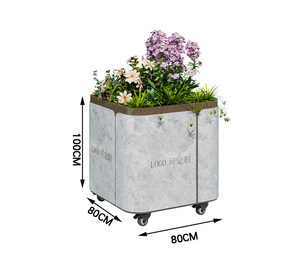 Fioriere da Esterno Personalizzate in Acciaio Inossidabile di Lusso, Fioriere per Balconi, Fioriere Commerciali Pronte all'Uso per Strade - Product Image 6