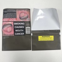 Fermeture à glissière refermable 30g 50g 100g GV Sac d'emballage de tabac Pochettes de tabac à rouler à la main