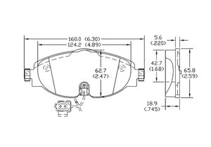 Pastillas de Freno Delanteras de Cerámica D1760 para Audi A3/Volkswagen <span class=keywords><strong>Golf</strong></span> 7/Passat/Tiguan Alto Rendimiento Bajo Ruido - Product Image 6