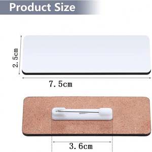 Placas de Identificación Personalizadas de MDF en Blanco para Sublimación - Product Image 2