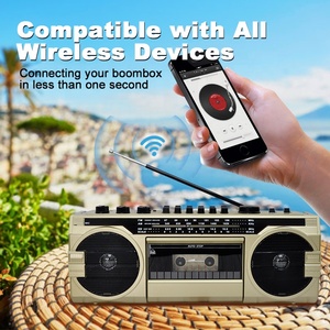 Chất lượng cao retro cổ điển cũ AM FM SW đài phát thanh cassette <span class=keywords><strong>Player</strong></span> Loa Cassette Boombox - Product Image 5
